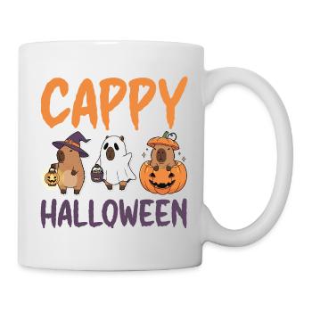 Cappy Halloween Capybaras Cute Funny Animal - Mug - white - Right