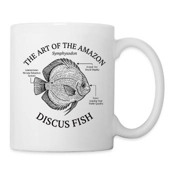 Aquarium Discus Fish Tank Aquarist - Mug - white - Right