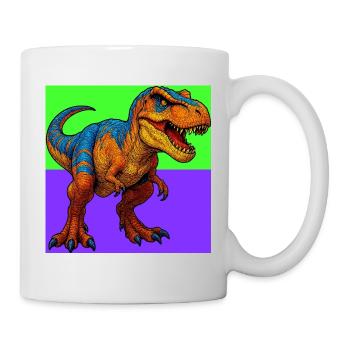 Dinosaurier - Tasse - Weiß - Rechts