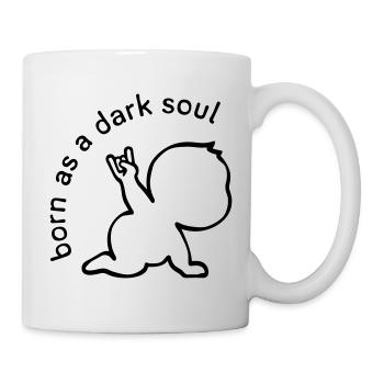 Né en âme sombre - Mug blanc - blanc - Droite