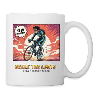 Break The Limits Cycling Hero - Tasse - Weiß - Rechts