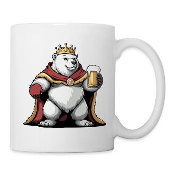 Polar Bear Beer King - Mug - white - Right