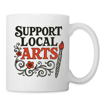 Soutenez l’emblème des arts locaux - Mug blanc - blanc - Droite