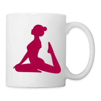 Yoga Silhouettes Yoga Forms - Mug - white - Right