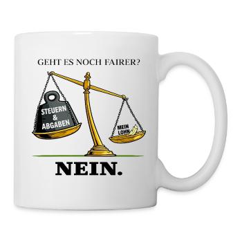 Geht es noch fairer - Tasse - Weiß - Rechts