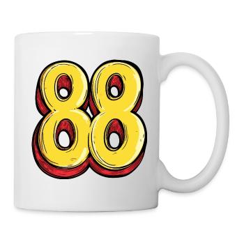 88 Number Colorful - Mug - white - Right