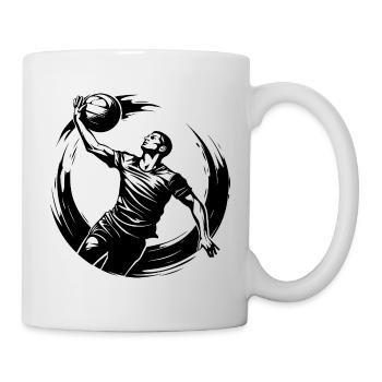 Volleyball Player Silhouette - Mug - white - Right