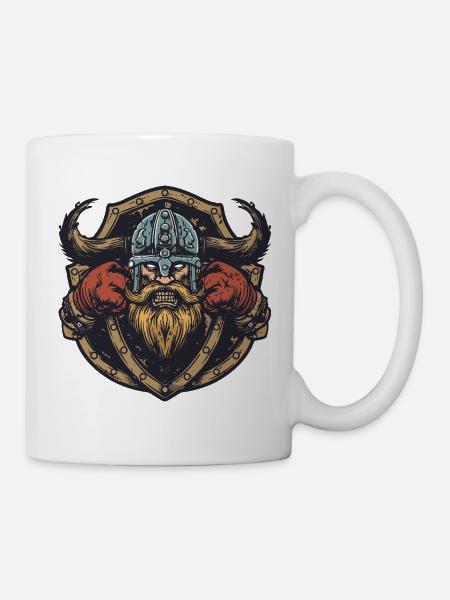 Wikinger Boxer MMA - Tasse - Weiß