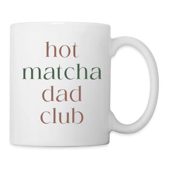 Club de papa matcha chaud - Mug blanc - blanc - Droite