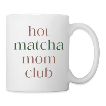 Hot Matcha Mom Club - Mug blanc - blanc - Droite