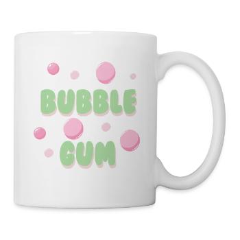 Bubble Gum Pastel Retro-Typografie - Tasse - Weiß - Rechts