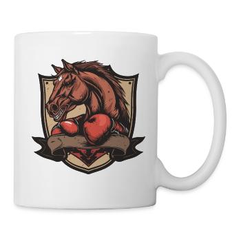Pferd Boxer MMA - Tasse - Weiß - Rechts