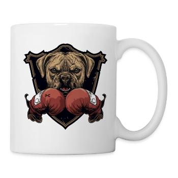 Hund Boxer MMA - Tasse - Weiß - Rechts
