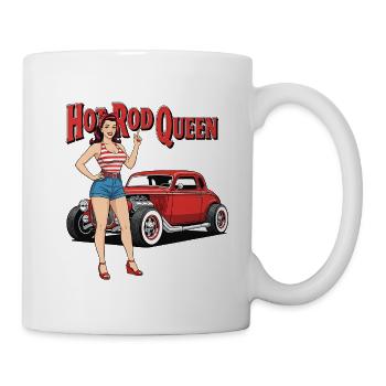 Hot Rod Queen Pinup - Tasse - Weiß - Rechts