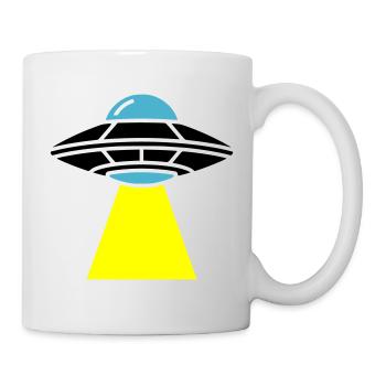 Vaisseau spatial extraterrestre OVNI Light - Mug blanc - blanc - Droite