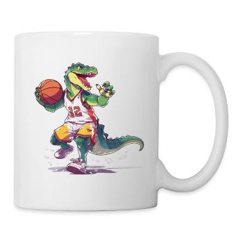 Basketball Dinosaur T-Rex Basketball Player - Mug - white - Right