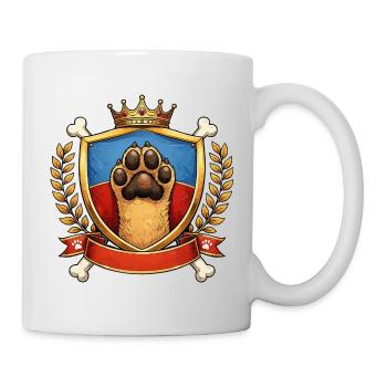 Armoiries à empreintes royales - Mug blanc - blanc - Droite