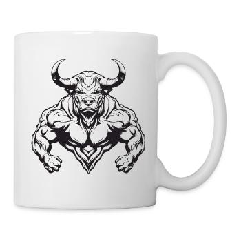 Bull Taurus Bodybuilding - Mug - white - Right