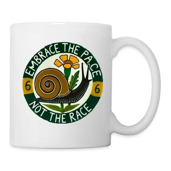 Embrace the Pace Not the Race - Mug - white - Right