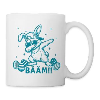 Funny Easter Dabbing Easter Bunny Bääm - Mug - white - Right