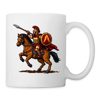 Pixel Knight on Horse - Mug - white - Right