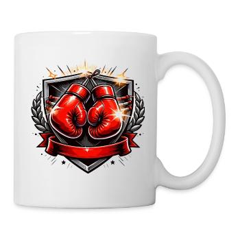Boxing Glove Crest Design - Mug - white - Right