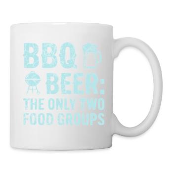 BBQ Shirt, Hoodie for Grill Masters and Grill Fans - Mug - white - Right