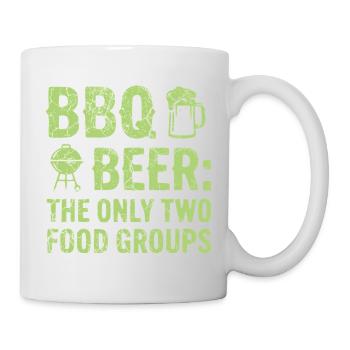 T-shirt barbecue, sweat à capuche, idée cadeau pour Grill Master - Mug blanc - blanc - Droite