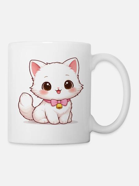 Kätzchen Glockenzauber - Tasse - Weiß