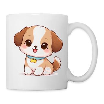Dog Cute Comic - Mug blanc - blanc - Droite