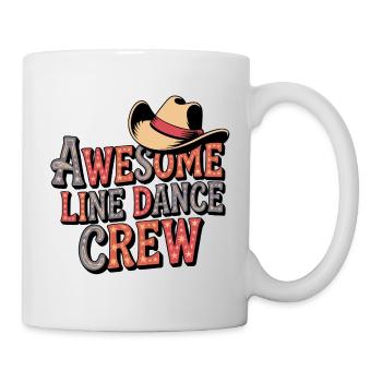 Awesome Line Dance Crew - Tasse - Weiß - Rechts
