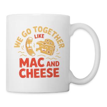 Mac and Cheese Best Friends Couple Design - Mug - white - Right
