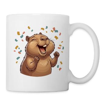 Happy Capybara Capybara - Mug - white - Right