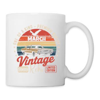 Geburtstag März 1969 Jahr, Limited Edition 1969 - Tasse - Weiß - Rechts