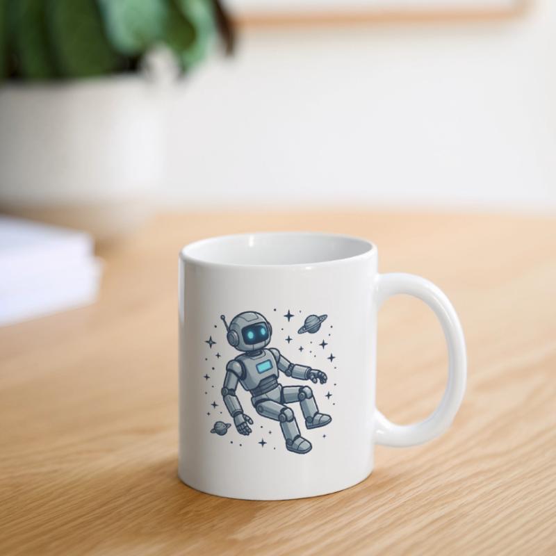 4 Le Robot dans l'espace Mug blanc