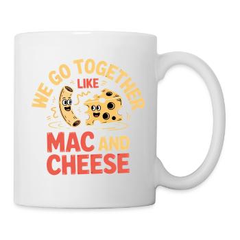 Mac and Cheese Best Friends Couple Design - Mug - white - Right