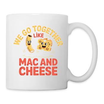 Mac and Cheese Best Friends Couple Design - Mug - white - Right