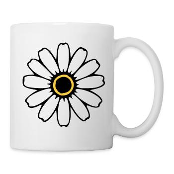 White Flower White Flowers Blossom Wildflowers Herbs - Mug - white - Right