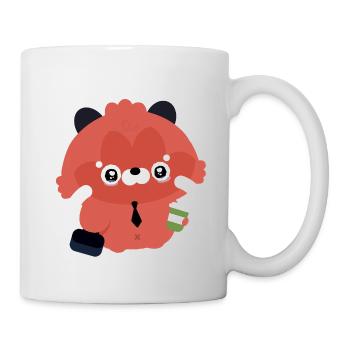 Kawaii Red Panda Bürokaffee - Tasse - Weiß - Rechts