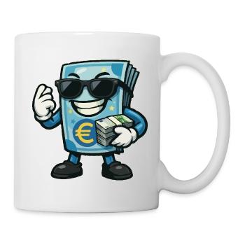 Euro Money with Sunglasses - Mug - white - Right