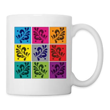 Äppelwoi bunt - Tasse - Weiß - Rechts
