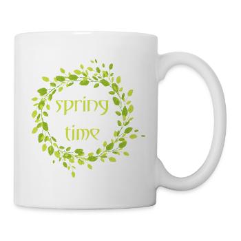 Frühling - Tasse - Weiß - Rechts