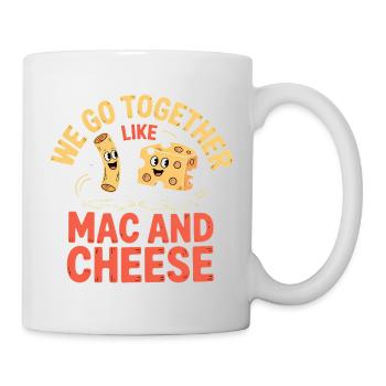 Mac and Cheese Best Friends Couple Design - Mug - white - Right