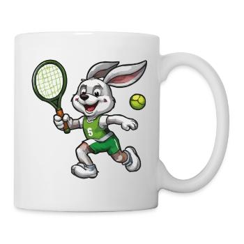 Héros du service de tennis de Hoppel - Mug blanc - blanc - Droite