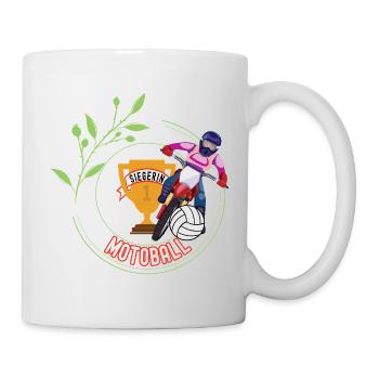Championnat du tournoi des vainqueurs de motoball - Mug blanc - blanc - Droite