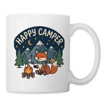 Bonne nuit campeur Fox - Mug blanc - blanc - Droite