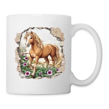 Pferd  - Tasse - Weiß - Rechts