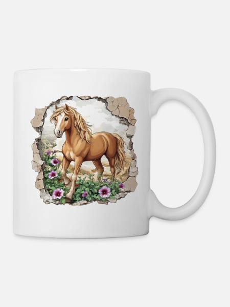 Pferd - Tasse - Weiß