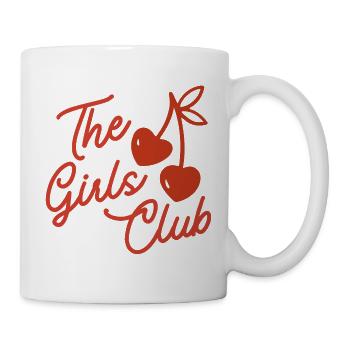 Le scénario de cerises du Girls Club - Mug blanc - blanc - Droite