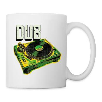 Dub Reggae Plattenspieler - Tasse - Weiß - Rechts